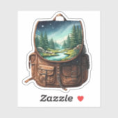 Backpack Lake Vinyl Aufkleber | Die-Cut Aufkleber (Blatt)