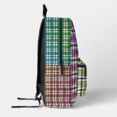 Backpack mit Crazy Color Plaid HAMbWG Bedruckter Rucksack (Links)