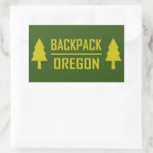 Backpack Oregon Rechteckiger Aufkleber (Tasche)