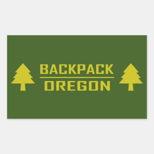 Backpack Oregon Rechteckiger Aufkleber