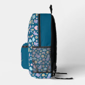 Backpack Pastel Ästhetisches Muster mit anfänglich Bedruckter Rucksack (Rechts)