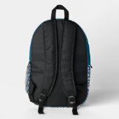Backpack Pastel Ästhetisches Muster mit anfänglich Bedruckter Rucksack (Rückseite)