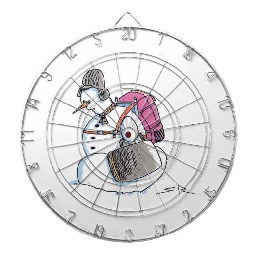 Backpack Snowman Dartboard Dartscheibe (vorne)