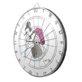 Backpack Snowman Dartboard Dartscheibe (Vorderseite rechts)