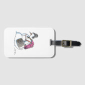 Backpack Snowman luggage tag Gepäckanhänger (Vorderseite (Horizontal))