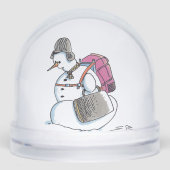 Backpack Snowman snow globe Schneekugeln (Vorderseite)