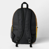 Backpack : Thinking within The Morning Sunrise . Bedruckter Rucksack (Rückseite)