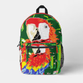 Backpack : Traveling Parrot Bedruckter Rucksack (Vorderseite)
