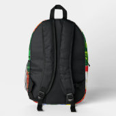 Backpack  :  Traveling Parrot  Bedruckter Rucksack (Rückseite)