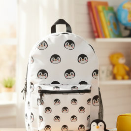 Backpack with a very cute penguin design bedruckter rucksack