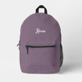 backpack with initials of the name, school bag bedruckter rucksack (Vorderseite)