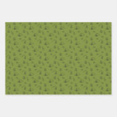 Backpack Zelt Bushcraft Camping Muster Geschenkpapier Set (Vorderseite 3)