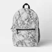 Backpack zum Design von weißem Marmor Bedruckter Rucksack (Vorderseite)