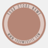 Backpackaufkleber Runder Aufkleber (Vorderseite)