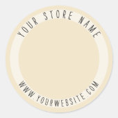 Backpackaufkleber Runder Aufkleber (Vorderseite)