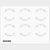 Backpackaufkleber Runder Aufkleber (Blatt)