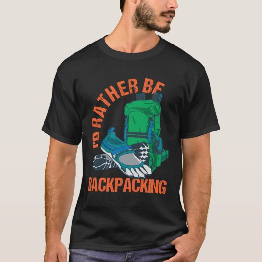 Backpacker Digital Nomade Work And Travel World Tr T-Shirt (Vorderseite)
