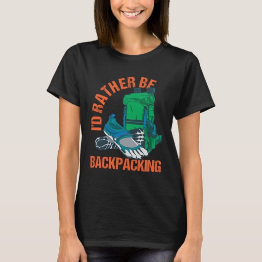 Backpacker Digital Nomade Work And Travel World Tr T-Shirt (Vorderseite)