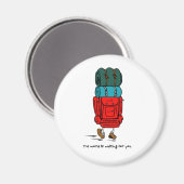 Backpacker Magnet (Vorderseite/Rückseite)
