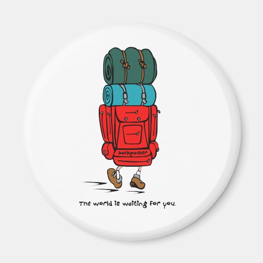 Backpacker Magnet (Vorne)