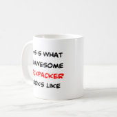 Backpacker, phantastisch kaffeetasse (Vorderseite Links)