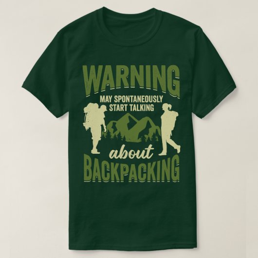 Backpacker Reise Reise Reise Rückpacker Geschenk T-Shirt (Design vorne)