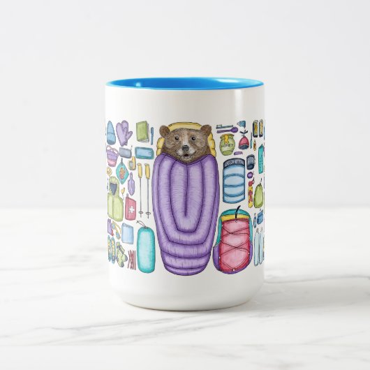 Backpacker-Tasse für Bärengurte Zweifarbige Tasse (Mittel)
