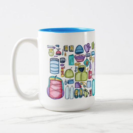 Backpacker-Tasse für Bärengurte Zweifarbige Tasse (Links)