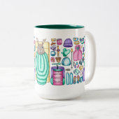 Backpacker-Tasse für Eichhörnchen Zweifarbige Tasse (VorderseiteRechts)