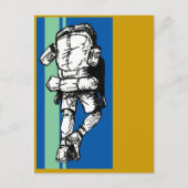 Backpacker (Typ)-BlueGreen Postkarte (Vorderseite)