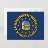 BACKPACKING Postcard - Anpassen Postkarte (Vorne/Hinten)