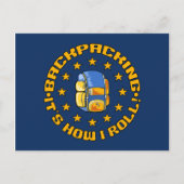 BACKPACKING Postcard - Anpassen Postkarte (Vorderseite)