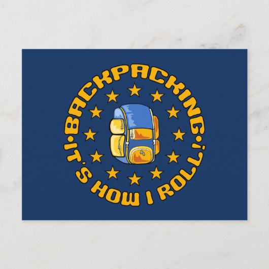 BACKPACKING Postcard - Anpassen Postkarte (Vorderseite)