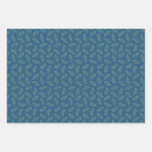 Backpapier für Herbst - Pflaume/aquamarin/Mais Geschenkpapier Set (Vorderseite)