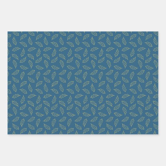 Backpapier für Herbst - Pflaume/aquamarin/Mais Geschenkpapier Set (Vorderseite)