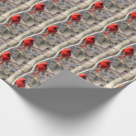 Backpapier für Kardinal Geschenkpapier (Ecke)