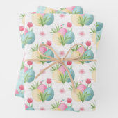 Backpapier für Ostereier - Flachblatt Set 3 Geschenkpapier Set (Beispiel)