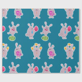 Backpapier für Osterkaninchen Geschenkpapier (Flach)