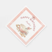 Backparty Mädchen Geburtstag Elegante Schüssel & S Serviette (Ecke)