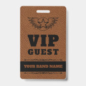 Backpass VIP Custom Rock Country Lanyard Ausweis (Rückseite)
