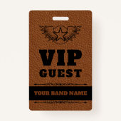 Backpass VIP Custom Rock Country Lanyard Ausweis (Vorderseite)