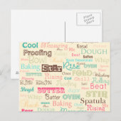 Backpostkarte Postkarte (Vorne/Hinten)