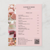 Backpreissliste Foto Soziale Medien QR Flyer (Vorne)