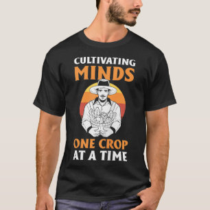 Backprint AG Lehrer lehren Landwirtschaft Regener T-Shirt