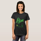 Backprint Alien in Disguise Alien Fancy Dress T-Shirt (Vorne ganz)