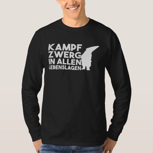 Backprint battle dwarf in all walks of life dwarf  T-Shirt (Vorderseite)