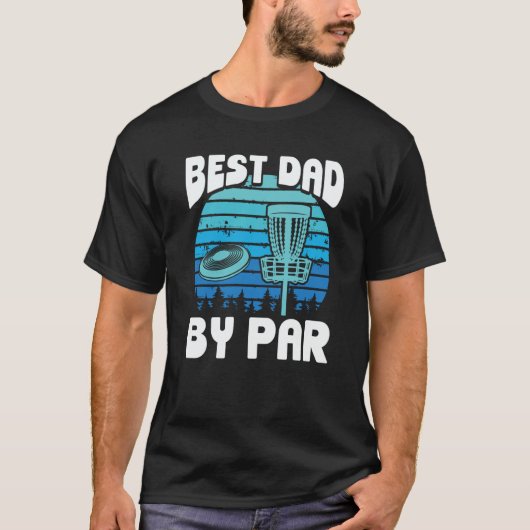 Backprint Best Dad By Par Ultimate Frisbee T-Shirt (Vorderseite)