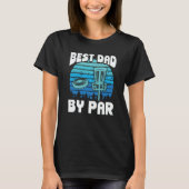 Backprint Best Dad By Par Ultimate Frisbee T-Shirt (Vorderseite)