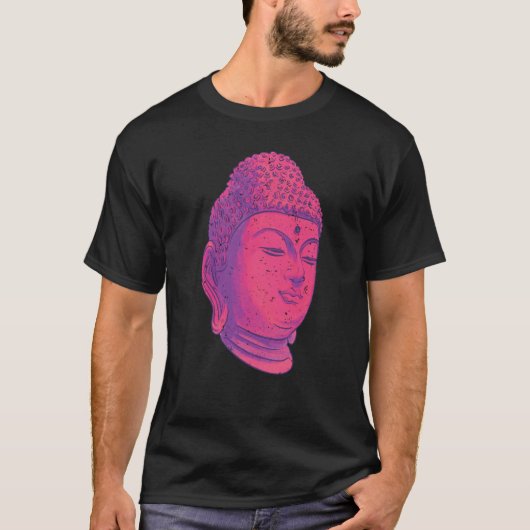 Backprint Buddha head holiness and chakra T-Shirt (Vorderseite)