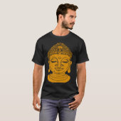 Backprint Buddha Head Meditation and Yoga T-Shirt (Vorne ganz)